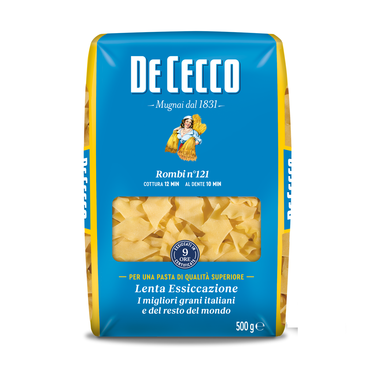 DE CECCO PASTA DI SEMOLA ROMBI N.121 500 GR (24 in a box)