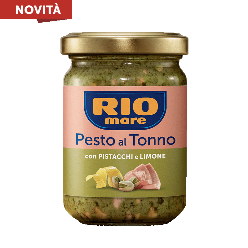 RIOMARE TUNA PESTO PISTACHIOS AND LEMON JAR 130 GR (12 in a box)