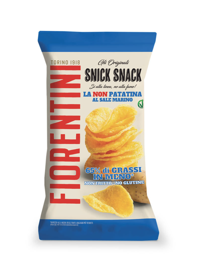 FIORENTINI SNICK SNACK CRISPS SEA SALT 70 GR (10 in a box)