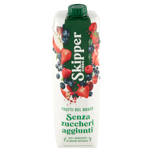 SKIPPER FRUIT JUICE SUGAR FREE FRUTTI DI BOSCO BRIK 1 LT (12 in a box)