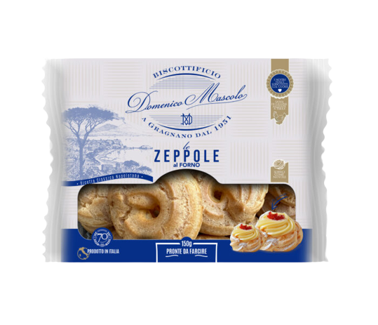 BISCOTTIFICIO MASCOLO DESSERT ZEPPOLE X6 150 GR (10 IN A BOX)