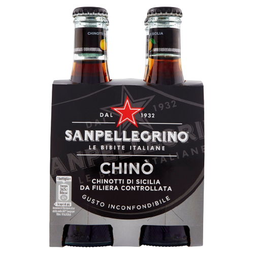 SAN PELLEGRINO CHINO' CHINOTTO GLASS 20 CL X4 (6 in a box)