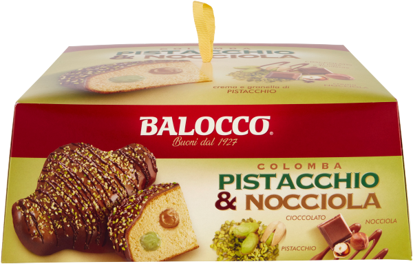 BALOCCO COLOMBA PISTACHIO & HAZELNUT 750 GR (18 in a box)