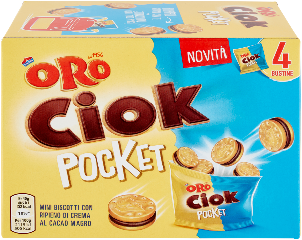 SAIWA ORO CIOK BISCOTTI POCKET X4 160 GR (12 in a box)