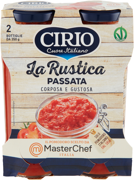 CIRIO PASSATA DI POMODORO RUSTICA 350 GR X2 (6 in a box)