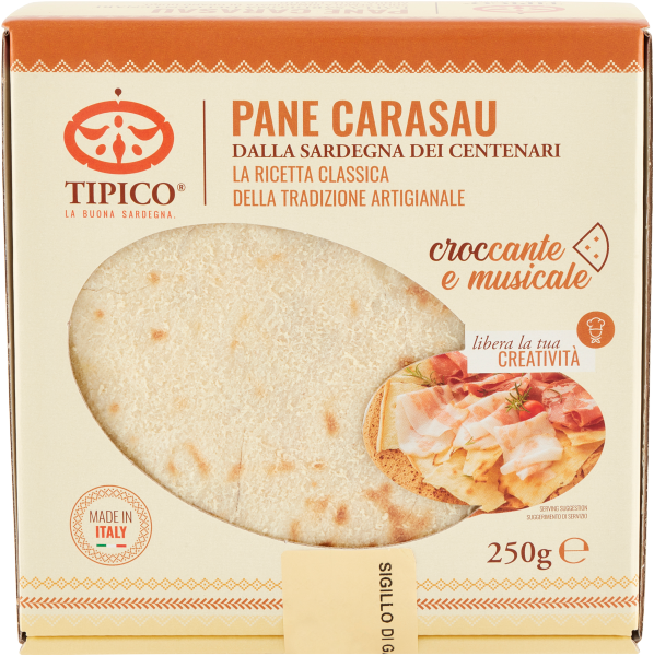 TIPICO BREAD CARASAU 250 GR (20 in a box)