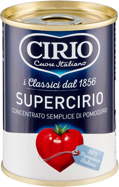 CIRIO CONCENTRATO DI POMODORO SUPERCIRIO TIN 140 GR (24 in a box)