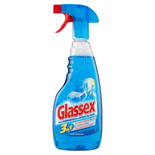 GLASSEX DEGREASER GLASS AND MULTIPURPOSE SPRAY 500 ML (12 in a box)