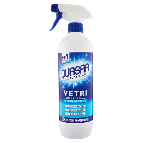 QUASAR DEGREASER GLASS SPRAY 580 ML (12 in a box)