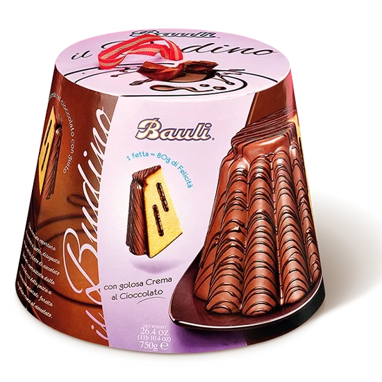 BAULI CAKE BUDINO AL CIOCCOLATO 750 GR (16 in a box)