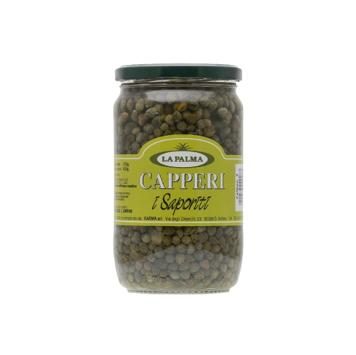 LA PALMA CAPERS IN BRINE JAR 720 GR (6 in a box)