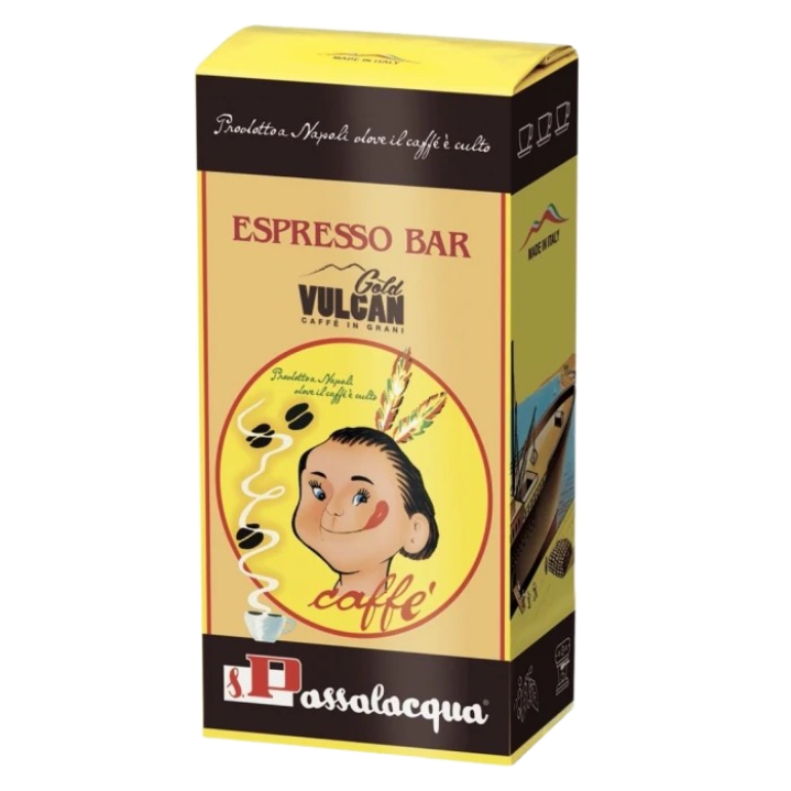 PASSALACQUA COFFEE BEANS GOLD VULCAN 500 GR (12 in a box)