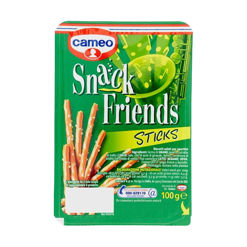 CAMEO SNACK FRIENDS SALATINI STICKS 100 GR (14 in a box)