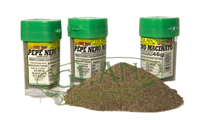 GI. AN. AROMI SPICES BLACK PEPPER GROUND 35 GR (12 in a box)