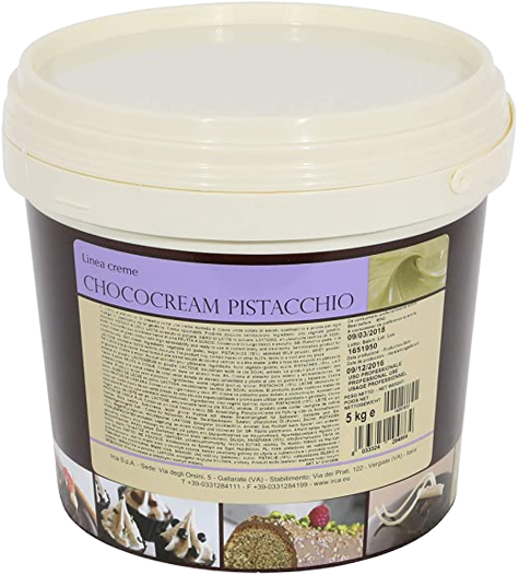 IRCA CHOCOCREAM SPREAD PISTACHIO 5 KG (1 in a box)