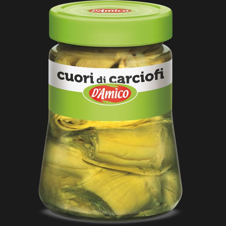 D'AMICO ARTICHOKES WHOLE IN OIL 280 GR (8 in a box)