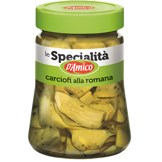 D'AMICO ARTICHOKES ROMANA IN OIL 290 GR (8 in a box)
