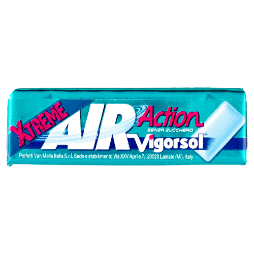 VIGORSOL CHEWING GUM AIR ACTION XTREME SUGAR FREE STICK 56 GR (40 in a box)