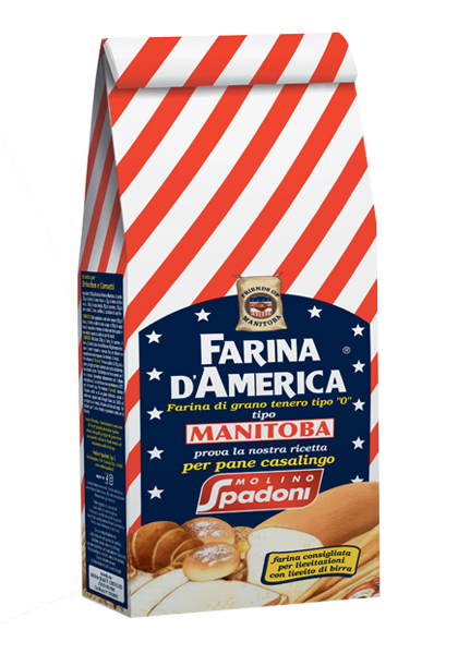 SPADONI FLOURS D'AMERICA MANITOBA TIPO 0 1 KG (10 in a box)