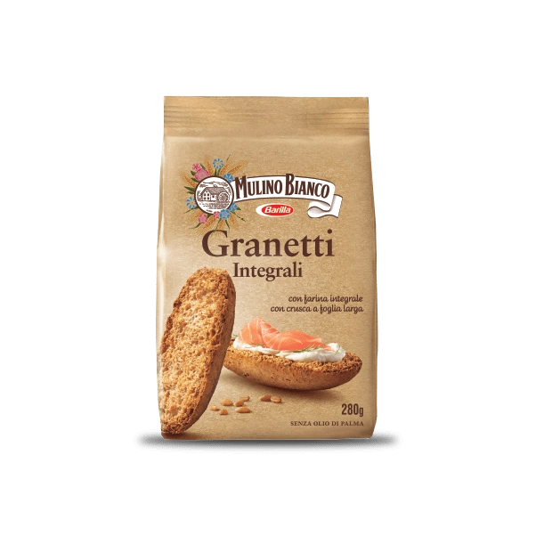 MULINO BIANCO BAKERY WHOLEMEAL GRANETTI INTEGRALI 280 GR (16 in a box)