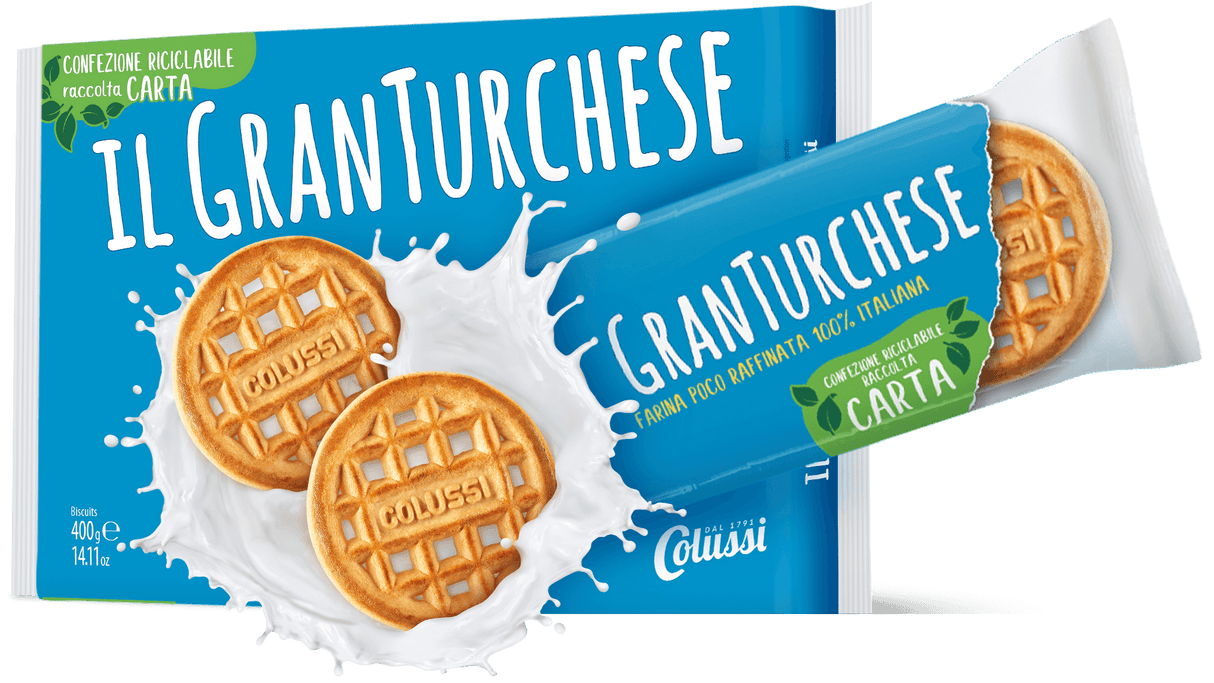 COLUSSI BISCOTTI GRAN TURCHESE 400 GR (12 in a box)
