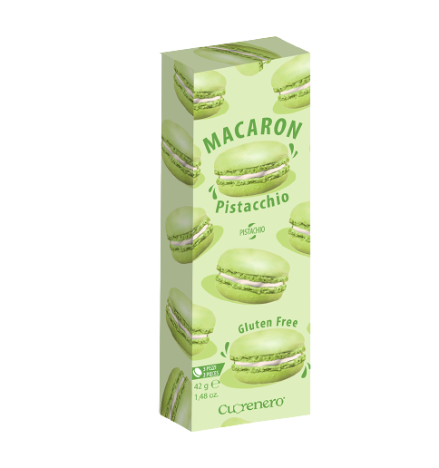 CUORENERO MACARON PISTACHIO 42 GR (15 in a box)