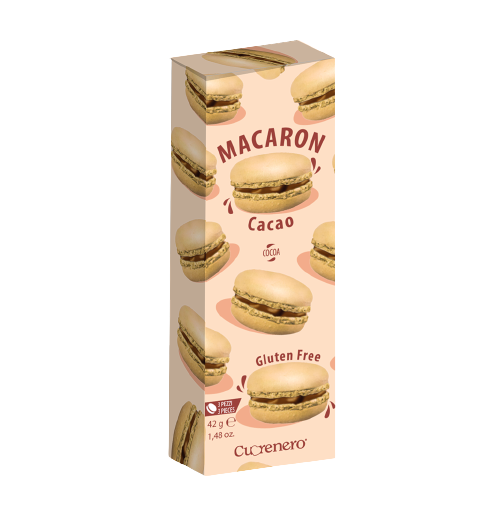 CUORENERO MACARON COCOA 42 GR (15 in a box)