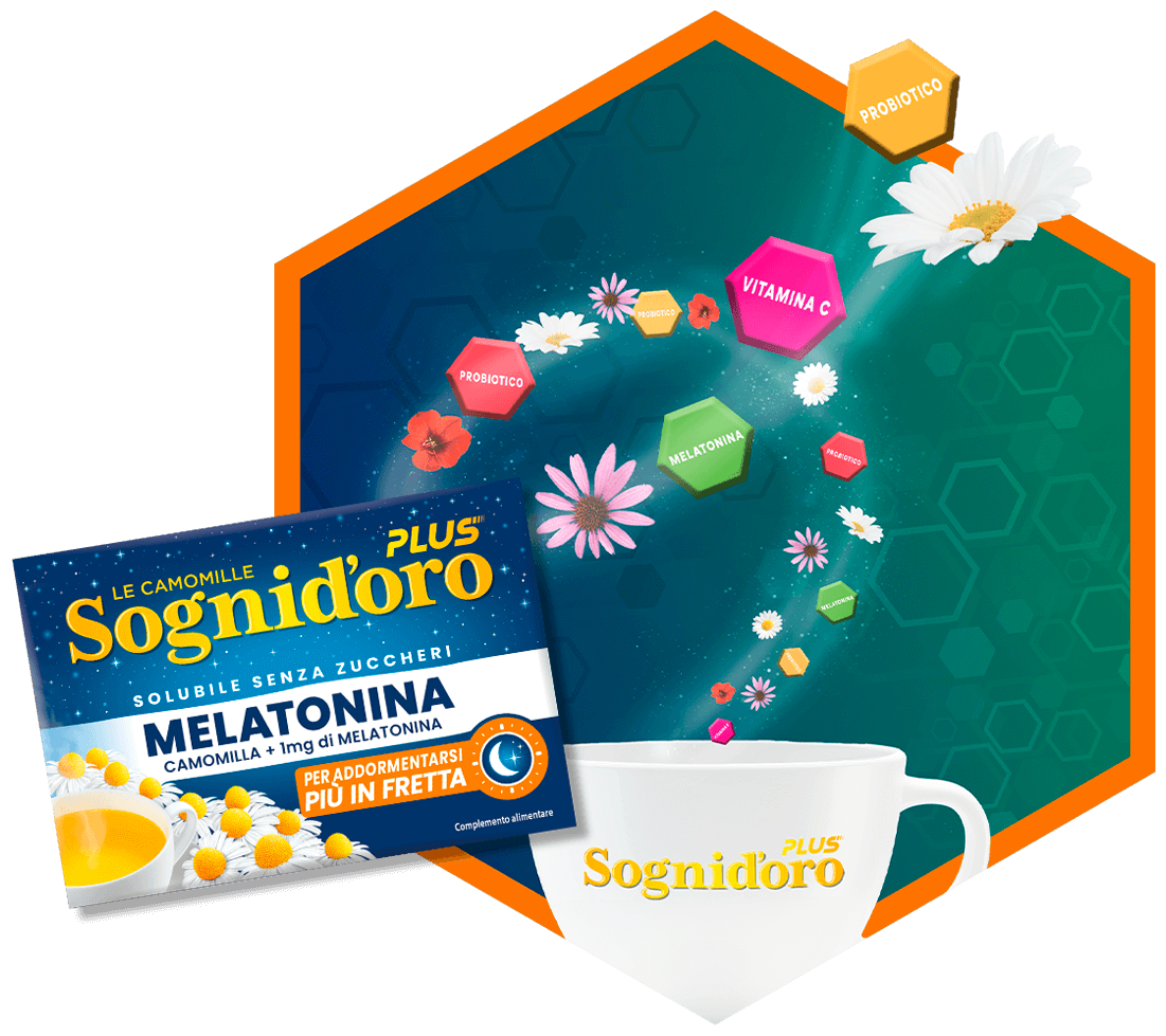 SOGNI D'ORO CHAMOMILE MELATONIN SOLUBLE FILTERS X16 (12 in a box)