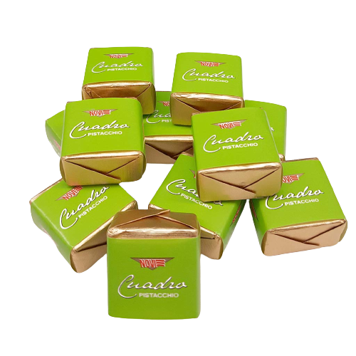 NOVI CREMINO PRALINES CUADRO PISTACHIO 150 GR (10 in a box)