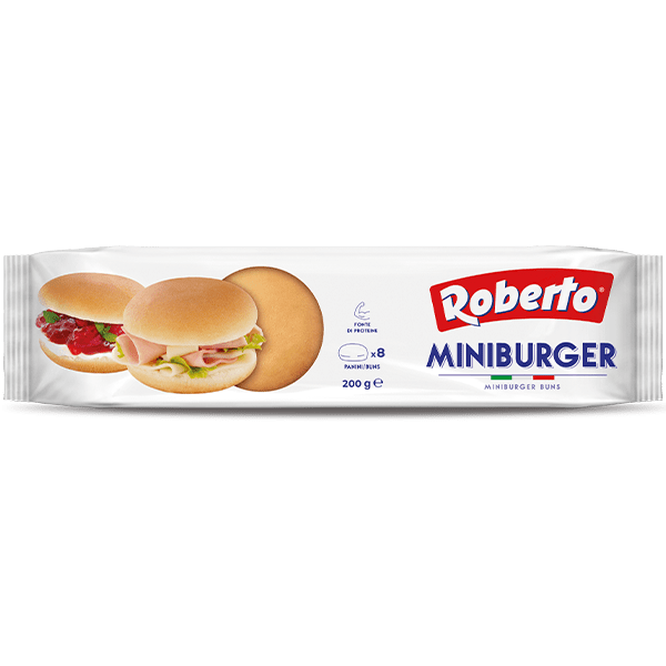 ROBERTO BREAD MINIBURGER X8 200 GR (9 in a box)