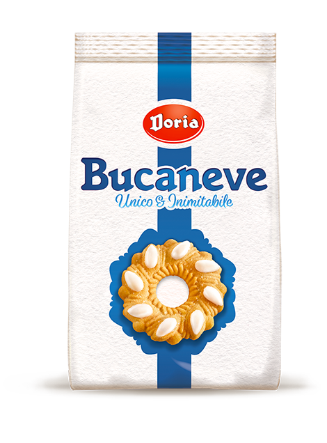 DORIA BISCOTTI BUCANEVE 400 GR (12 in a box)