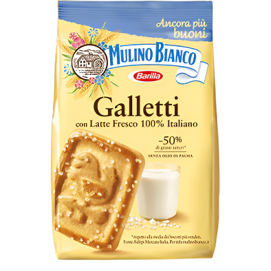 MULINO BIANCO BISCOTTI GALLETTI 350 GR (12 in a box)