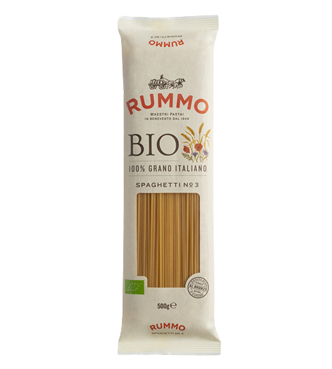 RUMMO ORGANIC PASTA DI SEMOLA BIO SPAGHETTI N.3 500 GR (24 in a box)