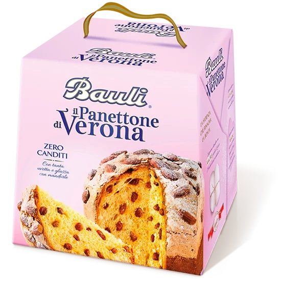 BAULI PANETTONE DI VERONA WITHOUT CANDIED FRUITS 1 KG (16 in a box)