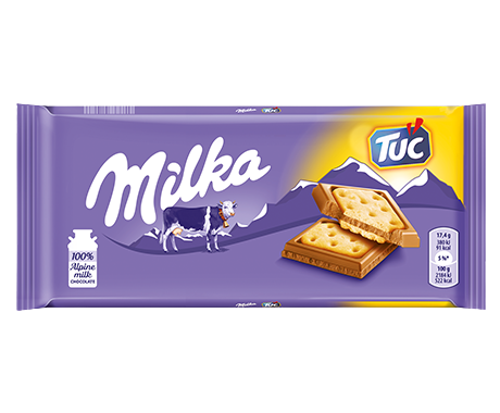 MILKA CHOCOLATE BAR MILK TUC 87 GR (18 in a box)