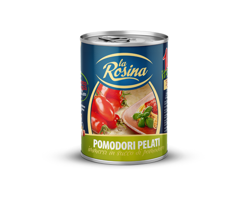LA ROSINA POMODORI PELATI TIN 400 GR (24 in a box)