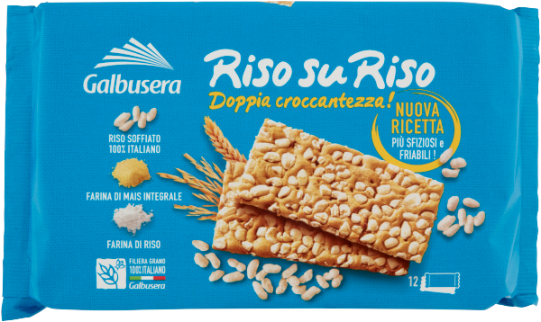 GALBUSERA CRACKERS RISOSURISO 380 GR (12 in a box)