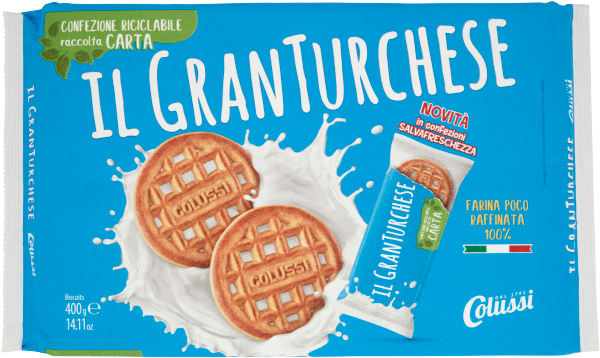COLUSSI BISCOTTI GRAN TURCHESE 400 GR (12 in a box)