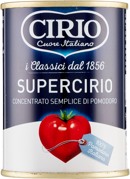 CIRIO CONCENTRATO DI POMODORO SUPERCIRIO TIN 140 GR (24 in a box)
