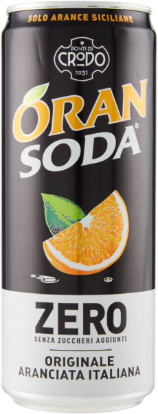 ORANSODA ZERO DRINK ORANGE CANS 330 ML (24 in a box)