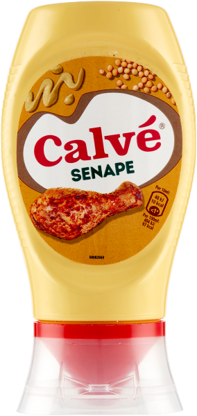 CALVE' SAUCE MUSTARD TOP DOWN 250 ML (8 in a box)