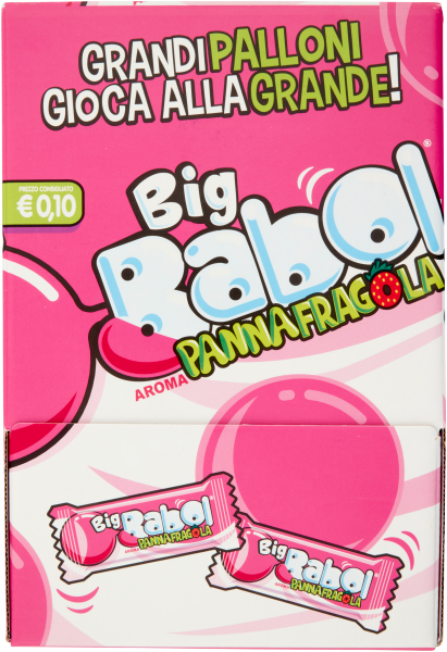 BIG BABOL CHEWING GUM STRAWBERRY CREAM X200 (1 in a box)
