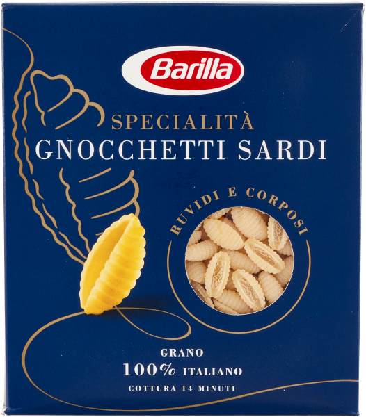 BARILLA PASTA DI SEMOLA SPECIALITA' REGIONALI GNOCCHETTI SARDI N.60 500 GR (32 in a box)
