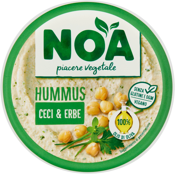 NOA HUMMUS SPREAD CHICKPEAS & HERBS 175 GR (4 in a box)