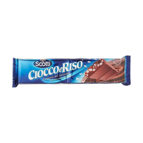 SCOTTI SNACK BARS CHOCOLATE CIOCCORISO 100 GR (12 in a box)
