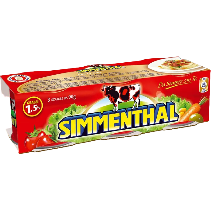 SIMMENTHAL CANNED MEAT 90 GR X3 270 GR (32 in a box)