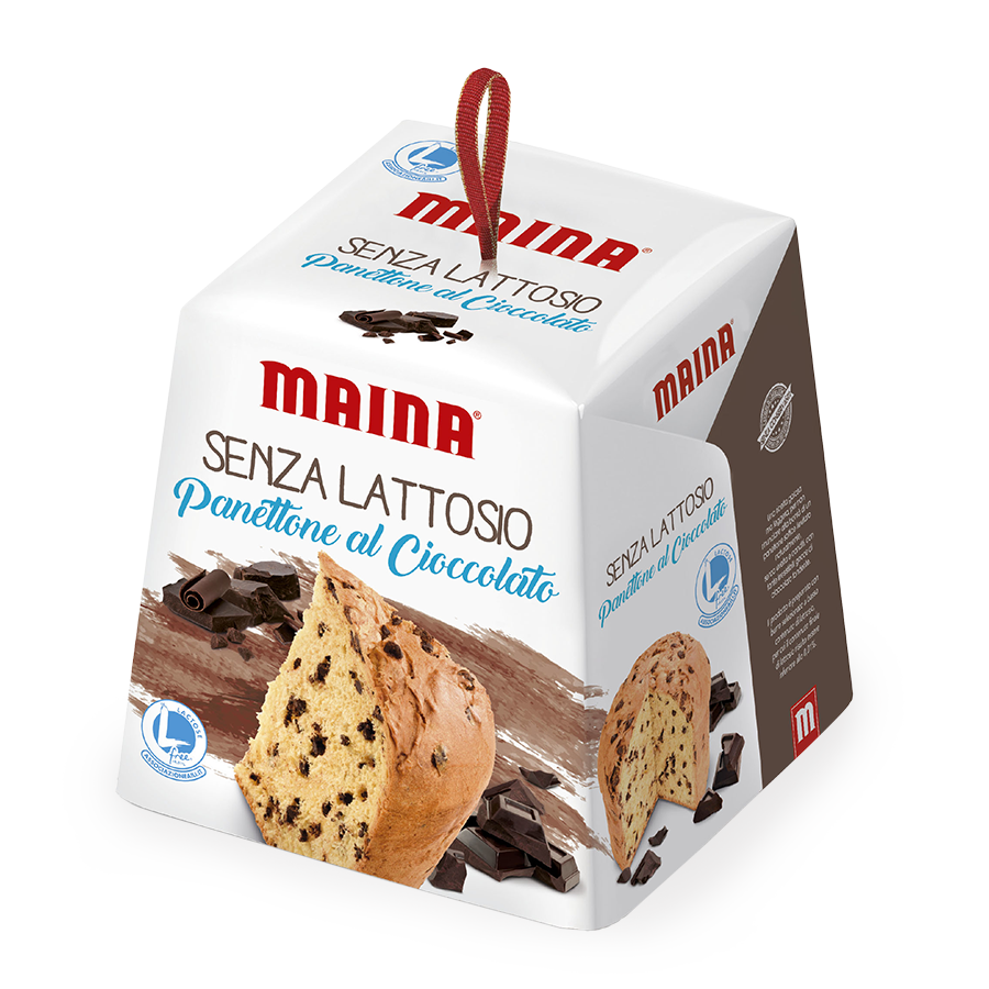 MAINA PANETTONE DROPS OF CHOCOLATE LACTOSE FREE 750 GR ( 12 in a box)