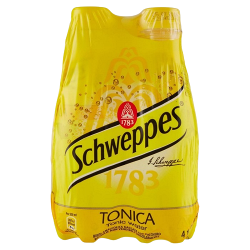 SCHWEPPES TONIC WATER PET 25 CL X4 (6 IN A BOX)