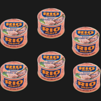 RIOMARE TUNA IN OLIVE OIL 80 GR X6 (18 in a box)