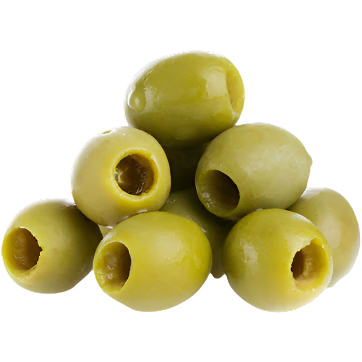 GREEN PITTED OLIVES TIN 4.1 KG